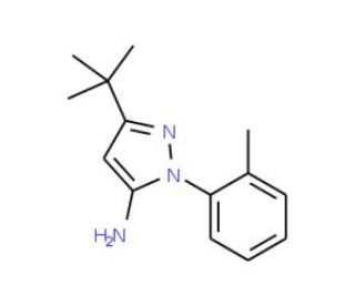 3-Amino-5-tert-butyl-2-o-tolyl-2H-pyrazole (CAS 337533-96-7) - chemical structure image