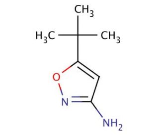 3-Amino-5-tert-butylisoxazole (CAS 55809-36-4) - chemical structure image