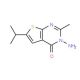 3-Amino-6-isopropyl-2-methylthieno-[2,3-d]pyrimidin-4(3H)-one - chemical structure image