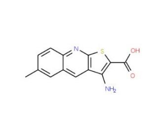 3-Amino-6-methyl-thieno[2,3-b]quinoline-2-carboxylic acid - chemical structure image