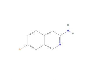 3-Amino-7-bromoisoquinoline (CAS 1192815-02-3) - chemical structure image