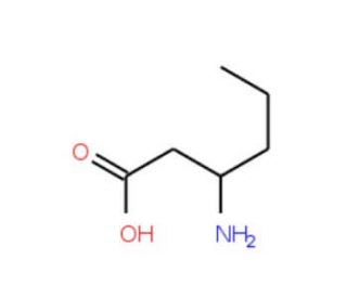 3-Amino-hexanoic acid (CAS 58521-63-4) - chemical structure image