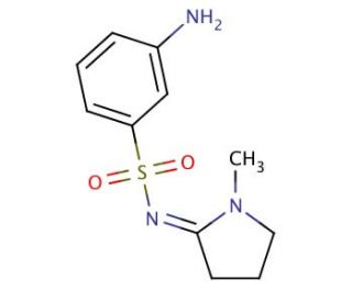 3-amino-N-[(2Z)-1-methylpyrrolidin-2-ylidene]benzene-1-sulfonamide - chemical structure image