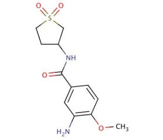 3-amino-N-(1,1-dioxidotetrahydrothien-3-yl)-4-methoxybenzamide - chemical structure image
