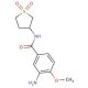 3-amino-N-(1,1-dioxidotetrahydrothien-3-yl)-4-methoxybenzamide - chemical structure image