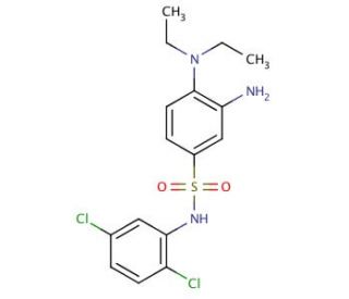 3-Amino-N-(2,5-dichloro-phenyl)-4-diethylamino-benzenesulfonamide - chemical structure image