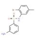 3-Amino-N-(2-bromo-5-methyl-phenyl)-benzenesulfonamide - chemical structure image