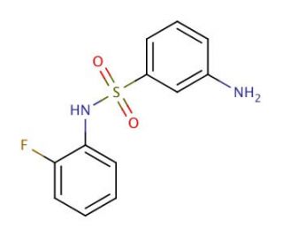 3-Amino-N-(2-fluoro-phenyl)-benzenesulfonamide - chemical structure image