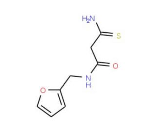 3-amino-N-(2-furylmethyl)-3-thioxopropanamide (CAS 59749-98-3) - chemical structure image