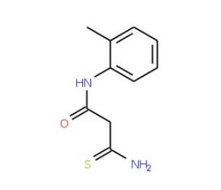 3-amino-N-(2-methylphenyl)-3-thioxopropanamide - chemical structure image