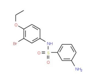 3-Amino-N-(3-bromo-4-ethoxy-phenyl)-benzenesulfonamide - chemical structure image