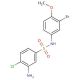 3-Amino-N-(3-bromo-4-methoxy-phenyl)-4-chloro-benzenesulfonamide - chemical structure image