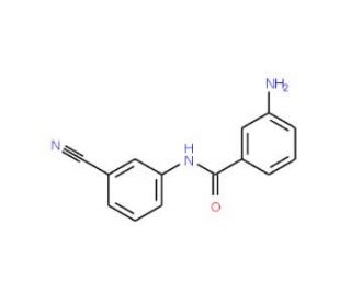3-amino-N-(3-cyanophenyl)benzamide - chemical structure image