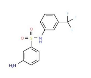 3-Amino-N-(3-trifluoromethyl-phenyl)-benzenesulfonamide - chemical structure image