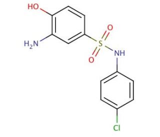 3-Amino-N-(4-chloro-phenyl)-4-hydroxy-benzenesulfonamide - chemical structure image