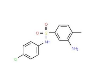 3-Amino-N-(4-chloro-phenyl)-4-methyl-benzenesulfonamide - chemical structure image