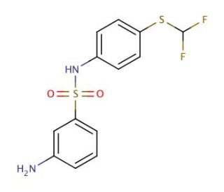 3-Amino-N-(4-difluoromethylsulfanyl-phenyl)-benzenesulfonamide - chemical structure image