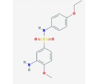 3-Amino-N-(4-ethoxy-phenyl)-4-methoxy-benzenesulfonamide - chemical structure image