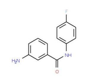 3-Amino-N-(4-fluorophenyl)benzamide (CAS 251446-38-5) - chemical structure image
