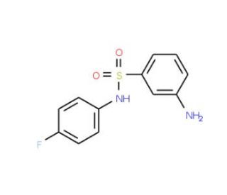 3-Amino-N-(4-fluorophenyl)benzenesulfonamide (CAS 953717-92-5) - chemical structure image
