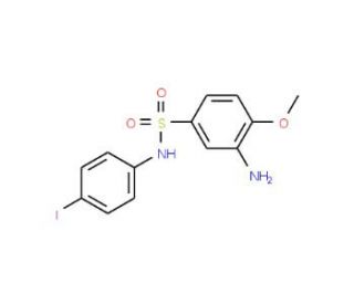 3-Amino-N-(4-iodo-phenyl)-4-methoxy-benzenesulfonamide - chemical structure image