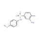 3-Amino-N-(4-methoxy-phenyl)-4-methyl-benzenesulfonamide - chemical structure image
