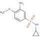 3-amino-N-cyclopropyl-4-methoxybenzenesulfonamide (CAS 929973-72-8) - chemical structure image