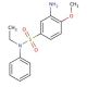 3-Amino-N-ethyl-4-methoxy-N-phenyl-benzenesulfonamide - chemical structure image