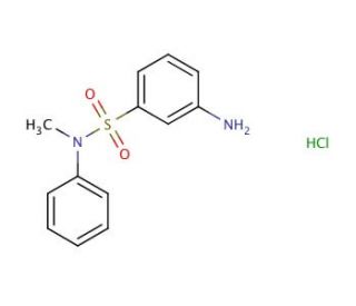 3-amino-N-methyl-N-phenylbenzenesulfonamide hydrochloride - chemical structure image