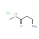 3-amino-N-methylpropanamide hydrochloride (CAS 51739-61-8) - chemical structure image