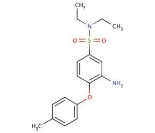 3-Amino-N,N-diethyl-4-p-tolyloxy-benzenesulfonamide - chemical structure image