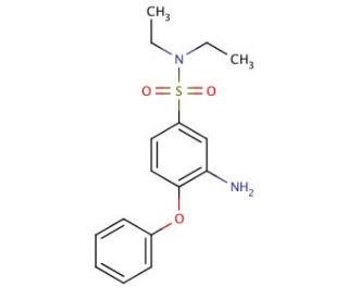 3-Amino-N,N-diethyl-4-phenoxy-benzenesulfonamide - chemical structure image