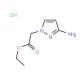 (3-Amino-pyrazol-1-yl)-acetic acid ethyl ester hydrochloride - chemical structure image