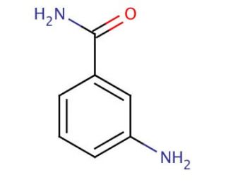 3-Aminobenzamide (CAS 3544-24-9) - chemical structure image