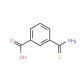 3-(aminocarbonothioyl)benzoic acid - chemical structure image