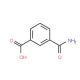 3-(aminocarbonyl)benzoic acid (CAS 4481-28-1) - chemical structure image