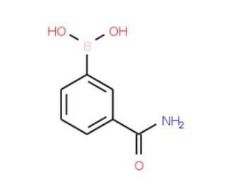 3-Aminocarbonylphenylboronic acid (CAS 351422-73-6) - chemical structure image
