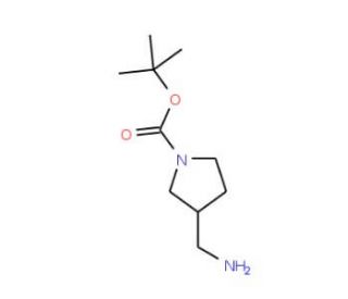 3-(Aminomethyl)-1-N-Boc-pyrrolidine (CAS 270912-72-6) - chemical structure image