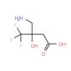 3-(aminomethyl)-4,4,4-trifluoro-3-hydroxybutanoic acid - chemical structure image