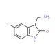 3-Aminomethyl-5-fluoro-1,3-dihydro-indol-2-one (CAS 518066-41-6) - chemical structure image