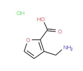 3-Aminomethyl-furan-2-carboxylic acid hydrochloride - chemical structure image