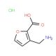 3-Aminomethyl-furan-2-carboxylic acid hydrochloride - chemical structure image