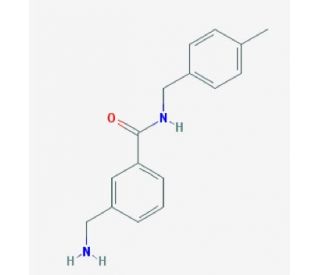 3-(aminomethyl)-N-[(4-methylphenyl)methyl]benzamide - chemical structure image