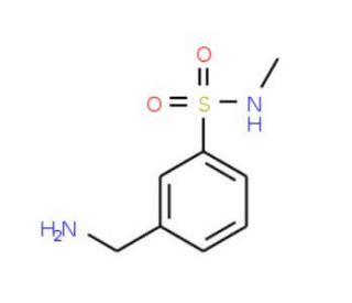 3-(aminomethyl)-N-methylbenzenesulfonamide (CAS 808761-43-5) - chemical structure image