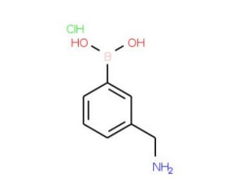 3-(Aminomethyl)phenylboronic acid hydrochloride (CAS 352525-94-1) - chemical structure image