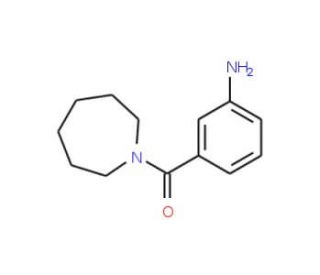 (3-Aminophenyl)(1-azepanyl)methanone (CAS 401646-91-1) - chemical structure image