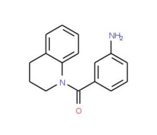 (3-Aminophenyl)[3,4-dihydro-1(2H)-quinolinyl]-methanone - chemical structure image