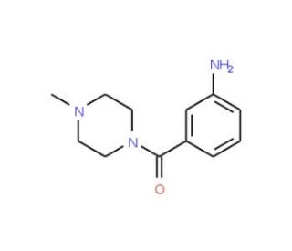 (3-Aminophenyl)(4-methyl-1-piperazinyl)methanone (CAS 160647-73-4) - chemical structure image