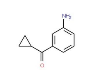 (3-Aminophenyl)cyclopropyl-methanone (CAS 162174-75-6) - chemical structure image