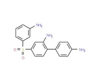 (3-Aminophenyl)(2,4&prime;-diaminobiphenyl-4-yl)sulfone - chemical structure image